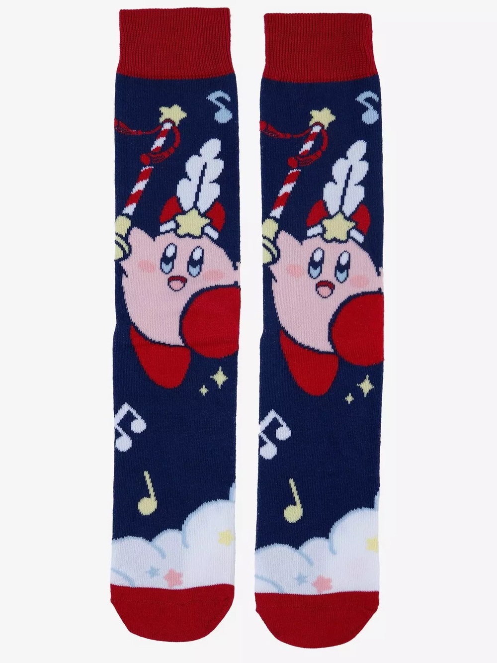 NWT Nintendo Festival Kirby Pupupu Marching Band Outfit Musical Note Crew Socks